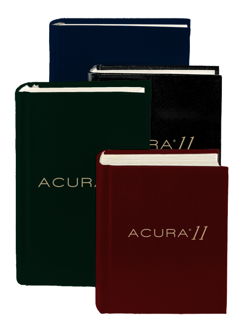 Books Featuring Acura 11 for cover material