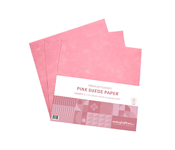 Pink_Suede_Fan Paper Suede Paper Collection