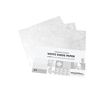 White_Suede_Fan White Suede Paper Collection