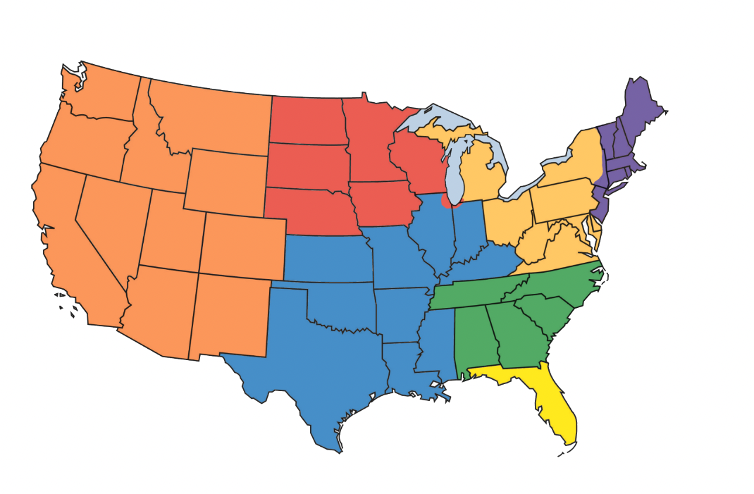 2026 Domestic Sales Map